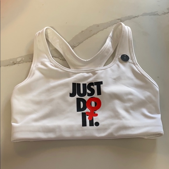 Nike swoosh bra